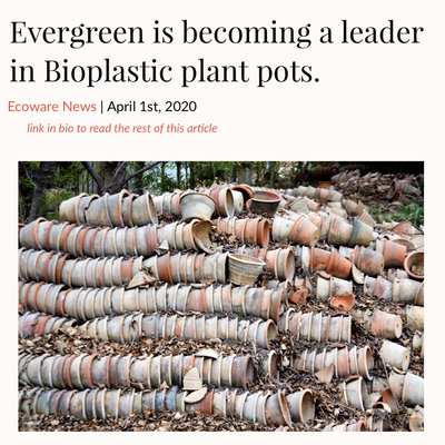 Evegreen Becoming a Leader in Bioplastic Plant Pots