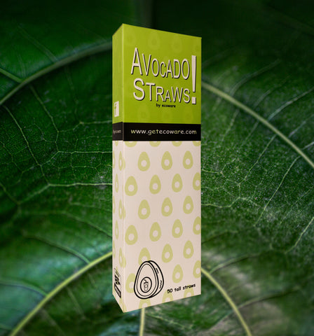 Avocado Seed Straws | Extra Strength Biodegradable 8.27" (50 pieces)