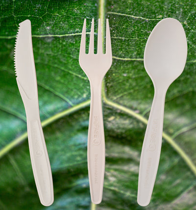 Biodegradable Cutlery Mix [240 unit packs, 960 pieces]